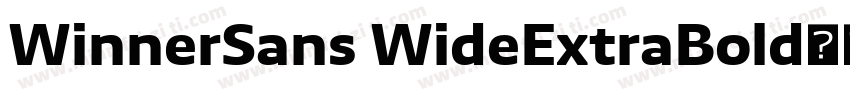 WinnerSans WideExtraBold字体转换